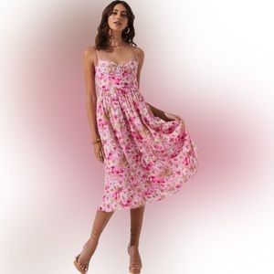 Sold on cross post ASTR the label bustier ferreira dress